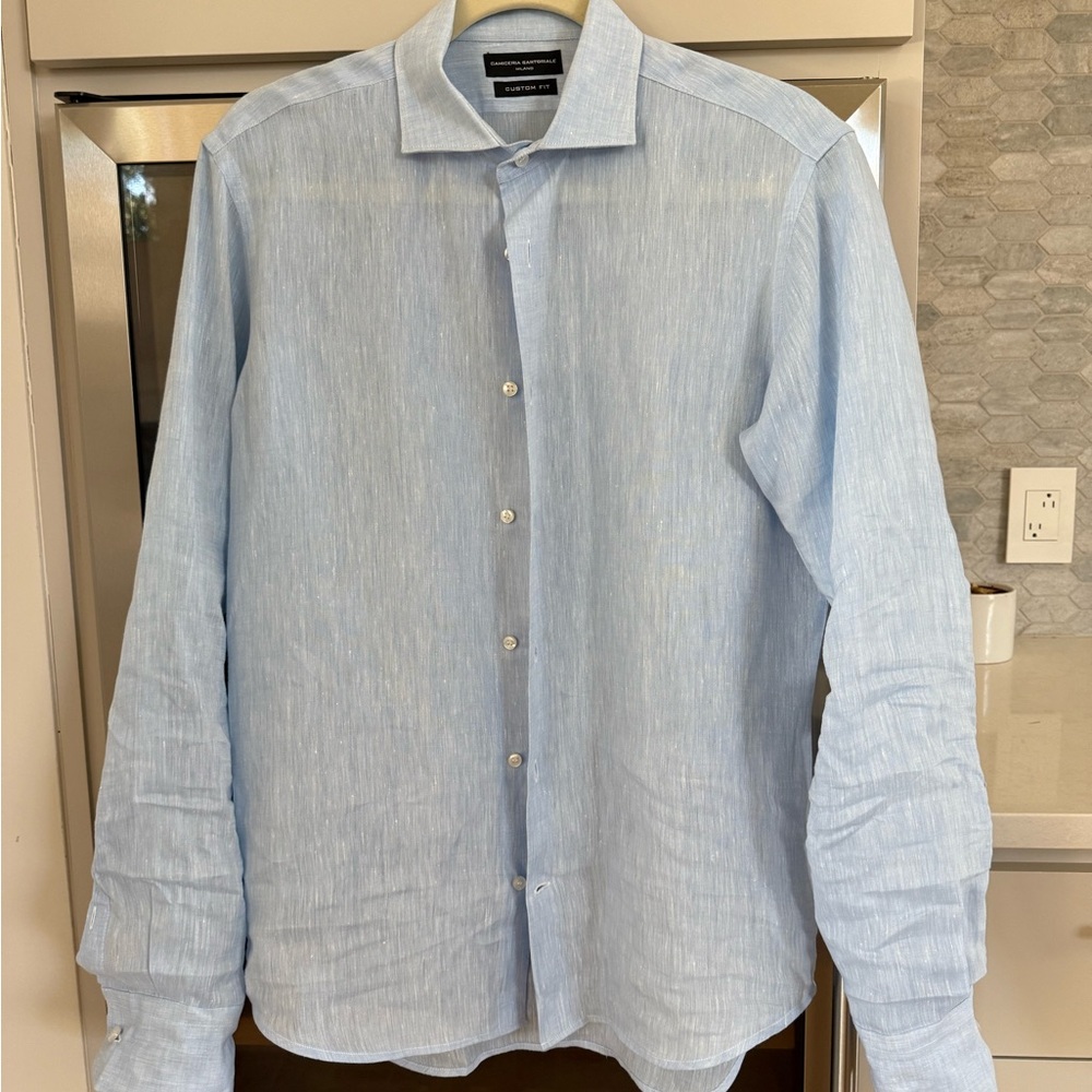 Elegant Light Blue Button Down Shirt